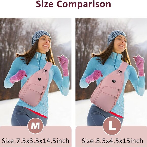 Water-Resistant Lightweight Crossbody Bag with Adjustable Strap - Perfect Size - Picture 2 of 6